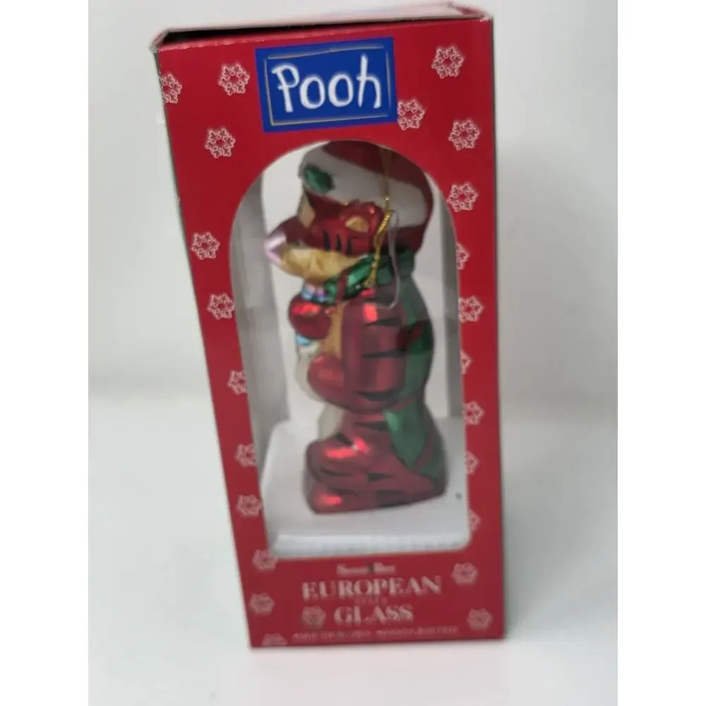 Winnie the Pooh TIGGER European Hand Blown Glass Christmas Ornament W/box